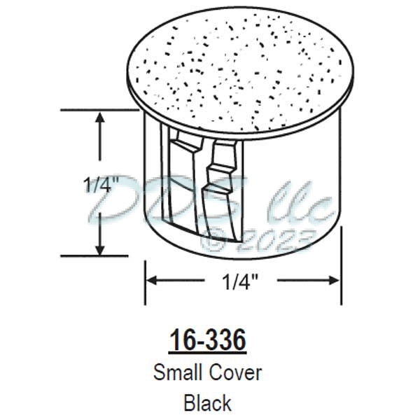 Patio Door Screw Hole Cover 16-336 1