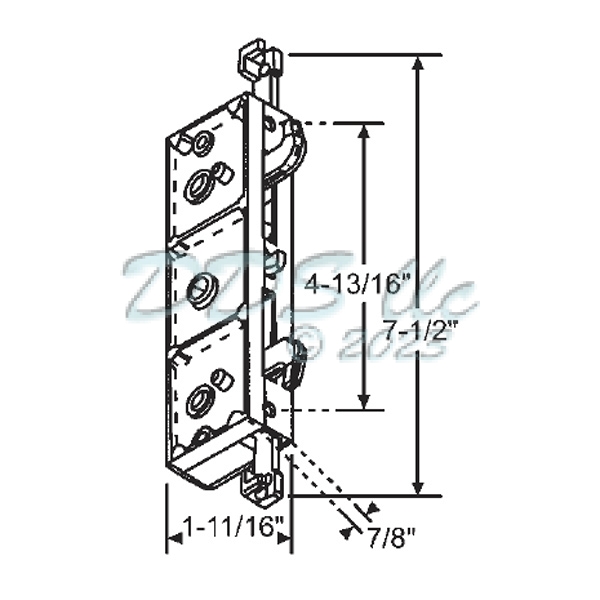 Milgard Two Point Mortise Lock 16-542 1