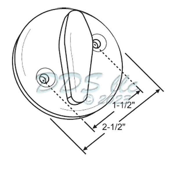 PGT French Door Turn Latch PGT 16619BR 16619BR