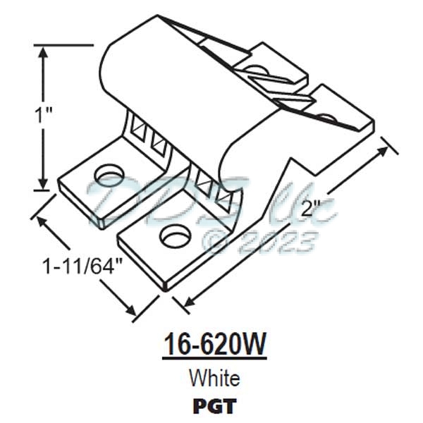Patio Door Bumper 16-620W 1