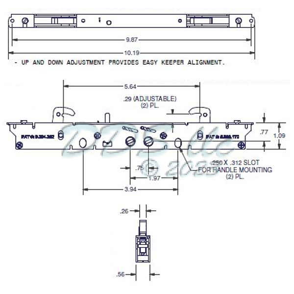 Mortise 2 Point Lock 16-720 1
