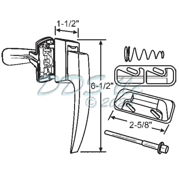 Lever Latch Set 17-191-1 1