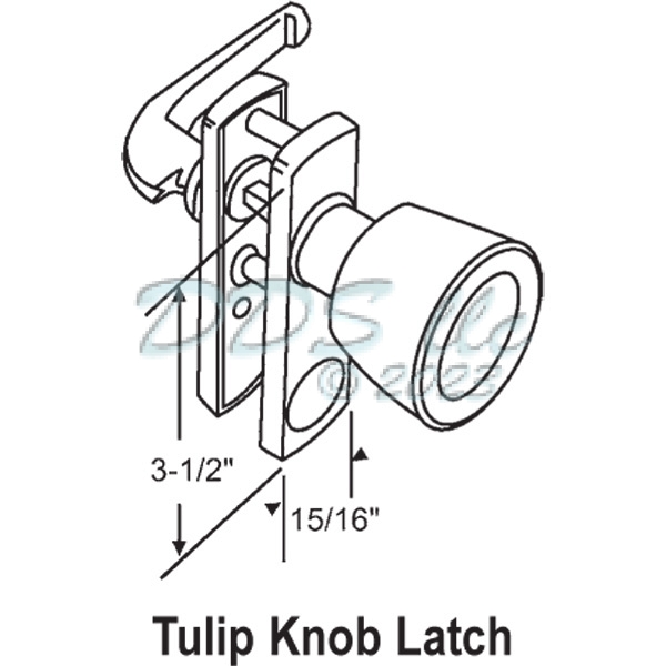 Knob-Push Pull Latch 17-59 1