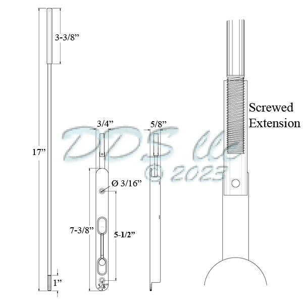 Flush Bolt Polished Brass 19-362120-PB 1