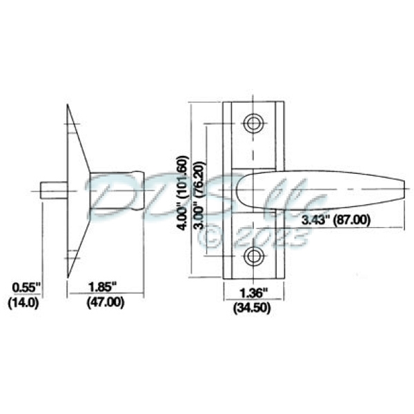 Commercial Door Lever Handle 19-428BZ 1