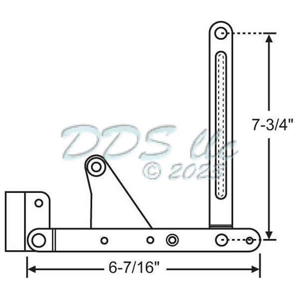 Egress Bottom Hinge Assembly 28-80LH 1
