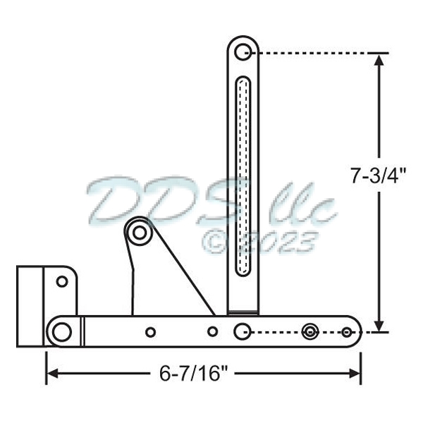 Egress Bottom Hinge Assembly 28-83LH 1