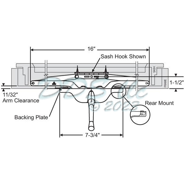 Scissor Arm Awning Operator 29-181-3 1