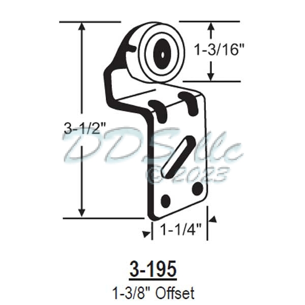 Door Bi-Pass Hanger 3-195 1