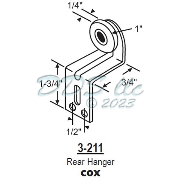 Door Bi-Pass Hanger 3-211 1