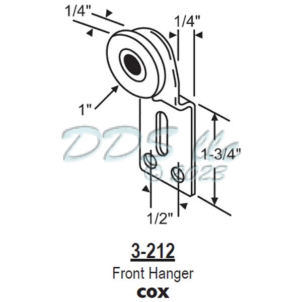 Door Bi-Pass Hanger 3-212 1
