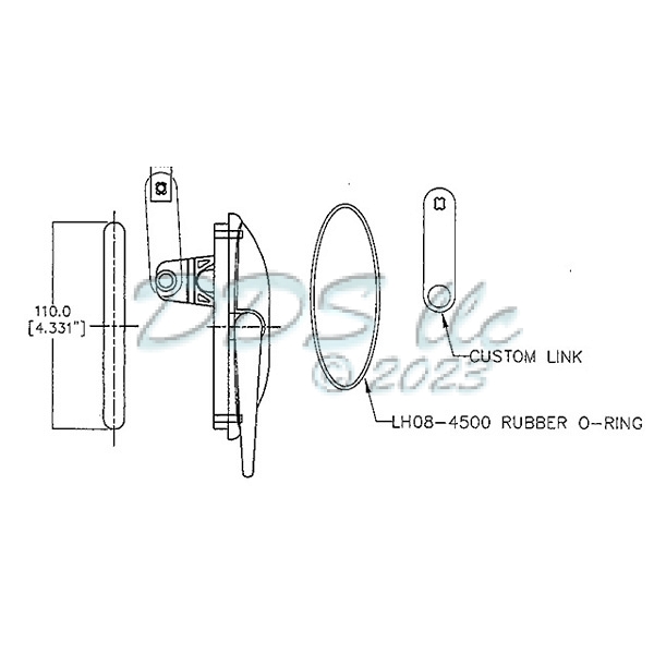 Roto Single-Point Lock Handle 34-182-33EB 1