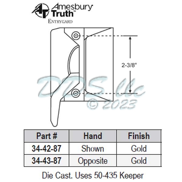 Truth Casement Lock 34-43-87 1