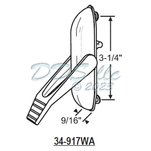 Silverline Casement Window Lock 34-917WA 1