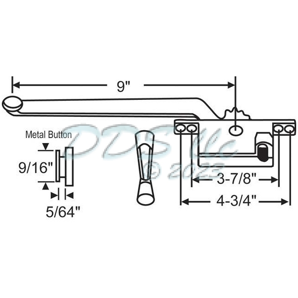 Face Mount Casement Operator 36-114 1