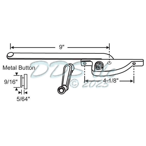 Face Mount Casement Operator 36-119B 1