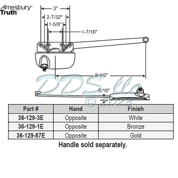Truth Casement Window Operator 36-129-87E 1