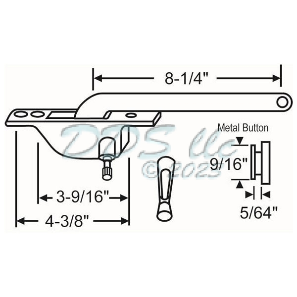 Thorn Face Mount Casement Operator 36-135 1