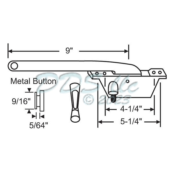 Face Mount Casement Operator 36-136 1