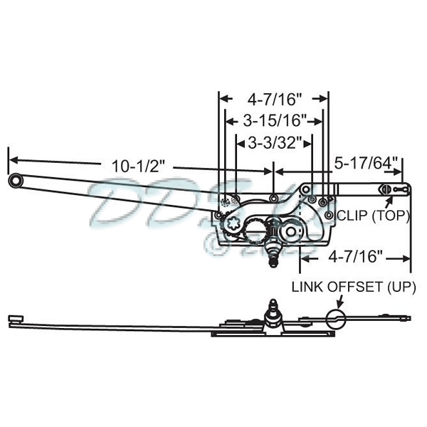 Sill Mounted Casement Operator 36-173 1