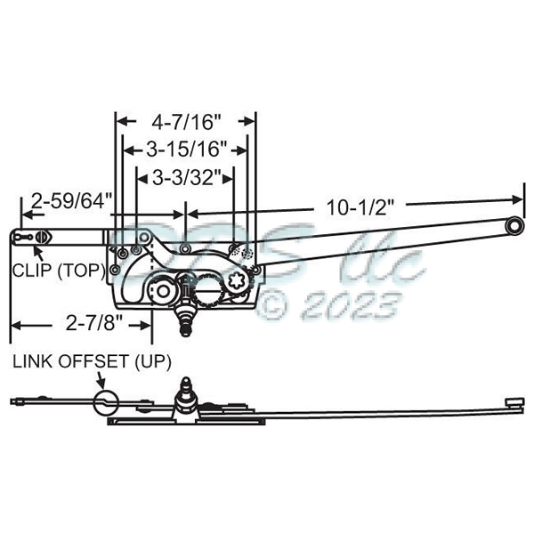 Sill Mounted Casement Operators 36-184 1