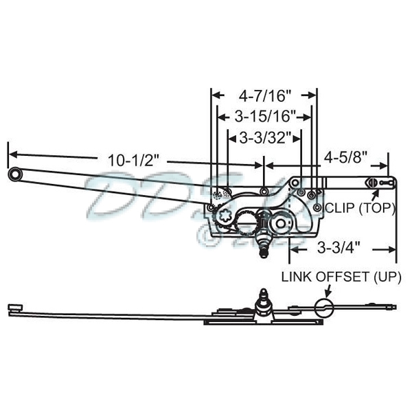 Truth Entrygard Casement Operator 36-186 1