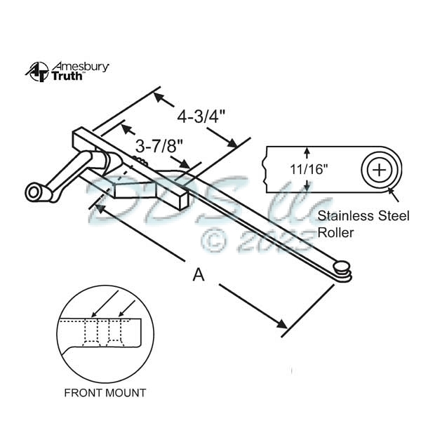 Front Mount Casement Operator 36-222-8 1