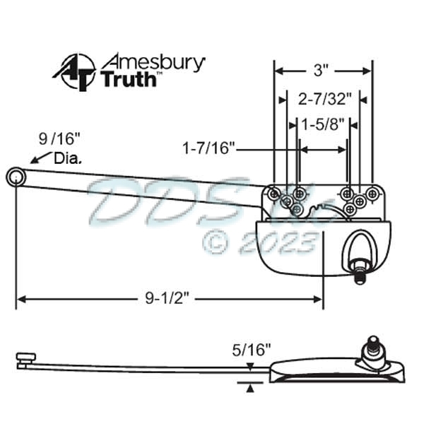 Sill Mounted Casement Operator 36-331-3E 1