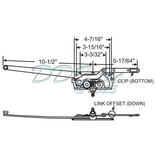 Sill Mounted Casement Operator 36-335 1