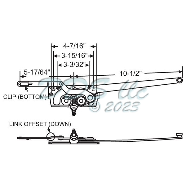 Sill Mounted Casement Operator 36-336 1