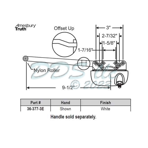 Sill Mounted Casement Operators 36-377-3E 1