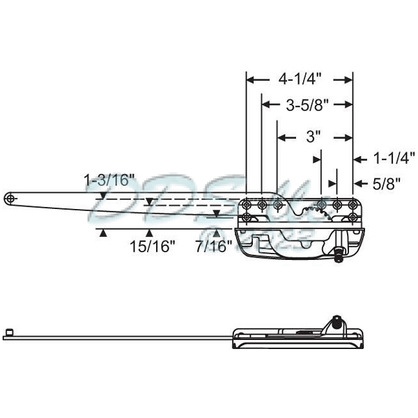 Sill Mounted Casement Operator 36-402EN 1