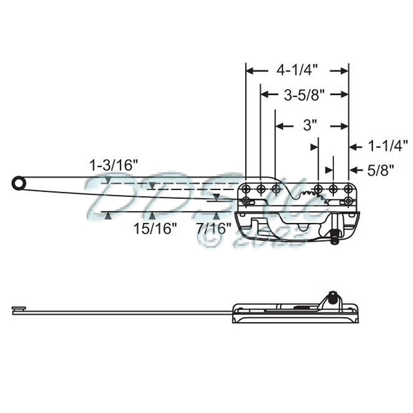 Sill Mounted Casement Operator 36-402ENLP 1