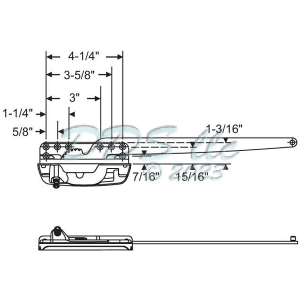 Sill Mounted Casement Operator 36-403EN 1
