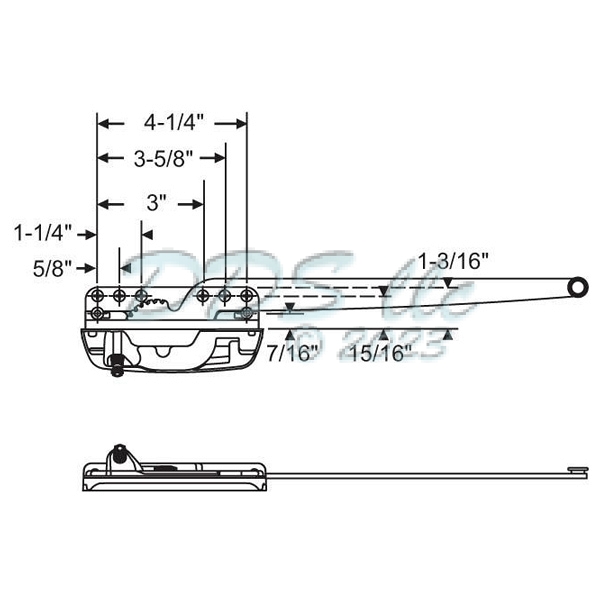 Sill Mounted Casement Operator 36-403ENLP 1