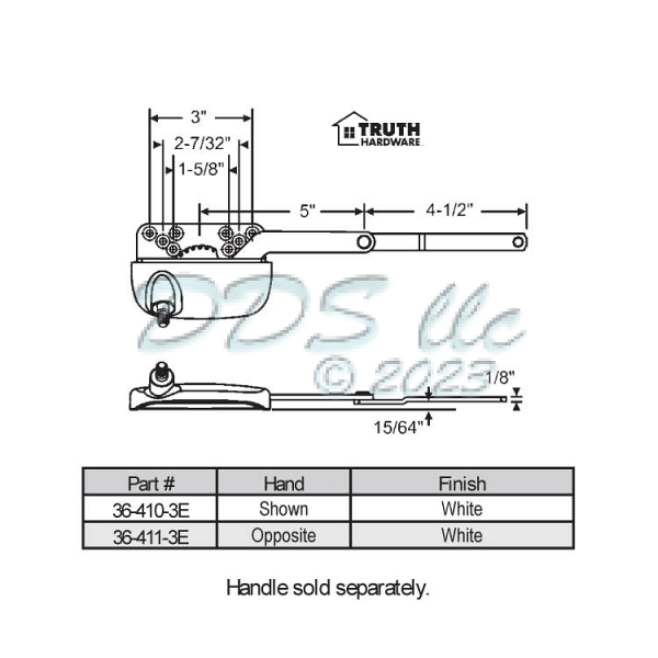 Sill Mounted Casement Operators 36-410-3E 1