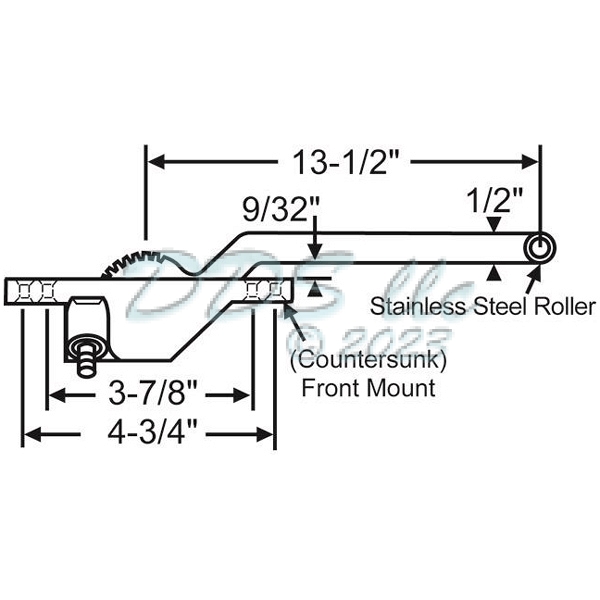 Face Mount Casement Operator 36-431-10 1