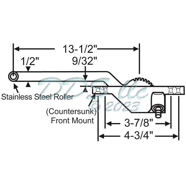 Face Mount Casement Operator 36-432-10 1