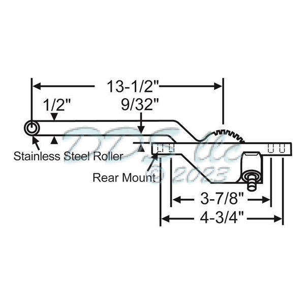 Rear Mount Casement Operator 36-440-10 1