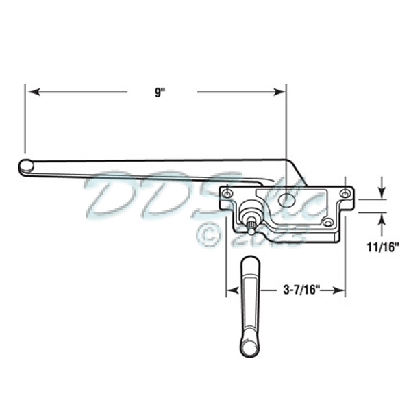 Sill Mounted Casement Operator 36-456 1