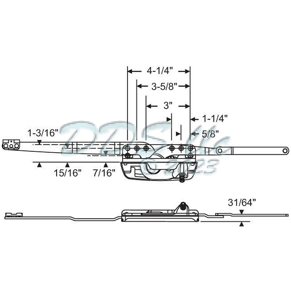 Sill Mounted Casement Operator 36-467EN 1