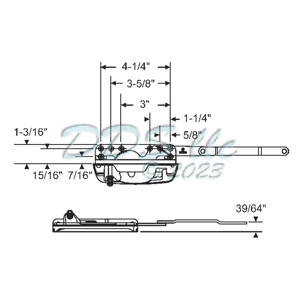 Sill Mounted Casement Operator 36-470EN 1