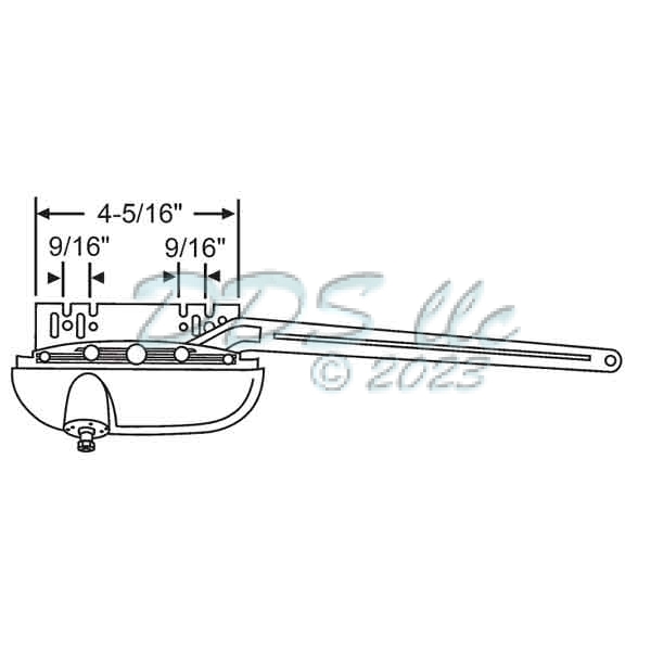 Sill Mounted Casement Operator 36-486LHBEW 1