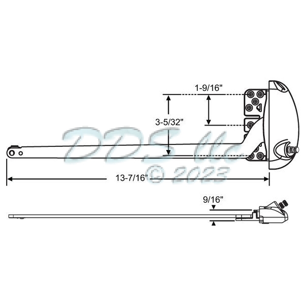 Sill Mounted Casement Operator 36-510W-XD 1