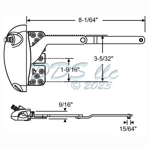 Roto Sill Mounted Casement Operators 36-511W-XD 1