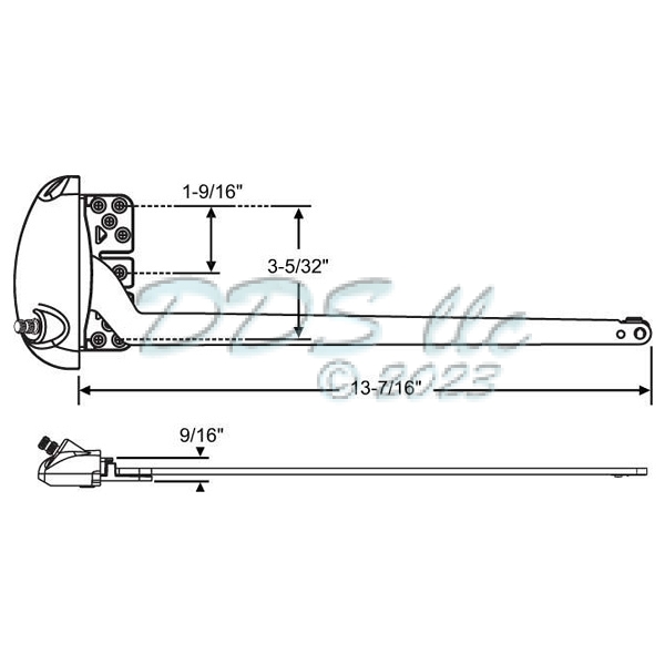Sill Mounted Casement Operator 36-514W-XD 1