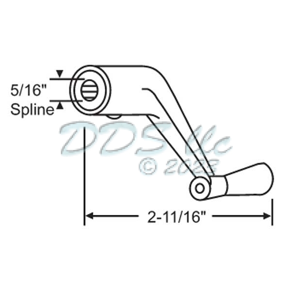 Crank Handle-Dark Bronze 37-112DBZ 1