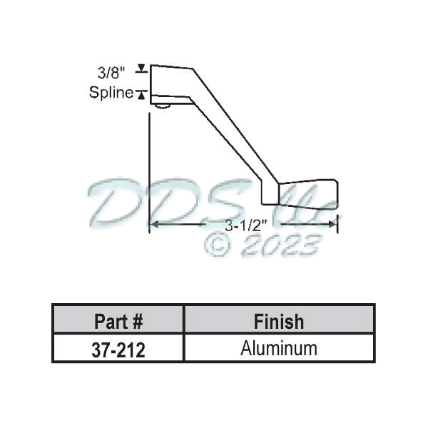 Crank Handle Sp 3-8 Inch  37-212 1