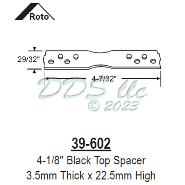 Black Top Spacer 39-602 1