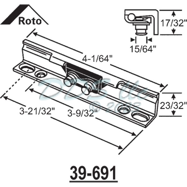 Roto Awning Bracket 39-691 2